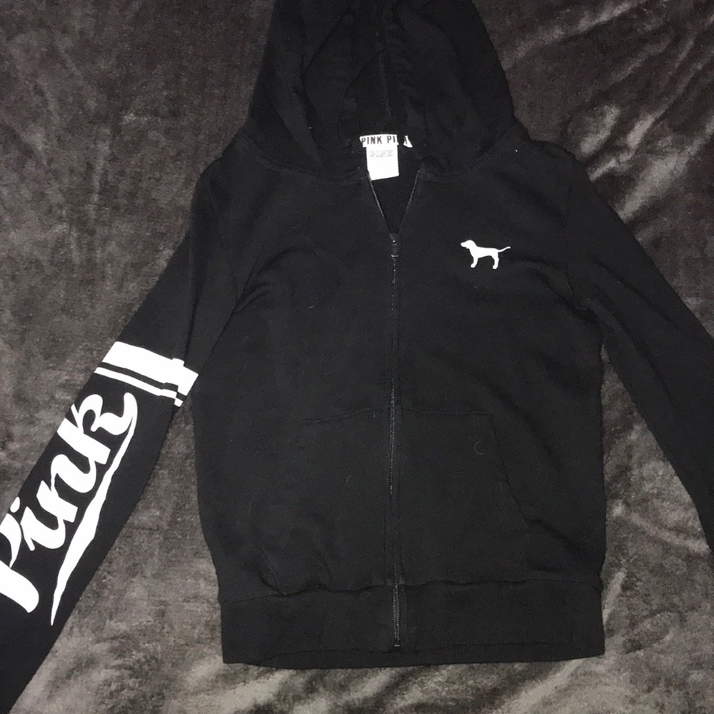 Pink zip up hoodie